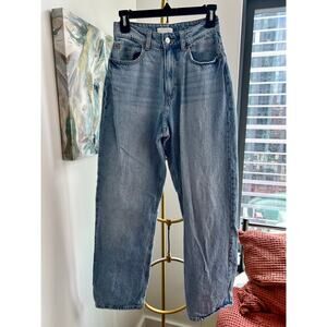 H&M | High-Rise Wide Leg Jeans | 100% Cotton | Size 4